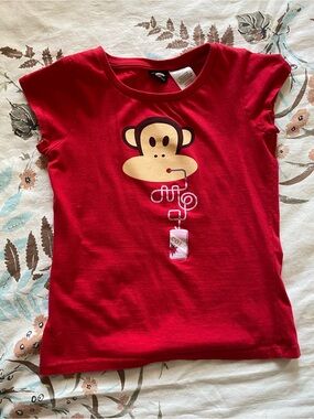 Paul frank red cola kids medium/xs adult baby tee 🌸🍒
